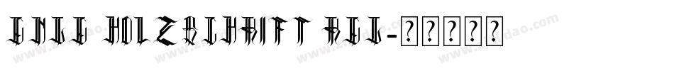 Enge Holzschrift Reg字体转换